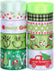 Red Green Ribbon, 10 Rolls Total 50 Yards for Christmas Craft, Gift Wrapping, and DIY Decoration
