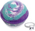 Mermaid Daydream Bath Bomb with Surprise Ring Inside, Extra Large 10 oz., Made in USA (Ring Size 7)
