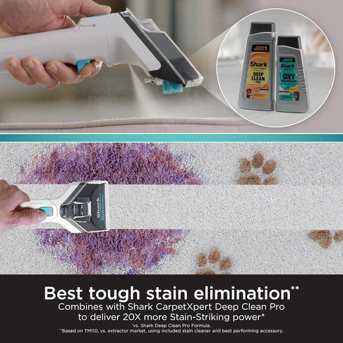 Shark EXOX32 StainStriker OXY Multiplier Formula for Shark Portable Carpet cleaners, formulated for all carpets, upholstery & area rugs, instantly eliminates odors, 32oz