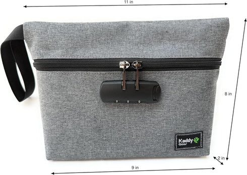KADDY GEAR (7-Day 4-Times-A-Day) 3 Kaddy Weekly AM/PM Secure Pill Organizer Box, / Portable Travel with Large