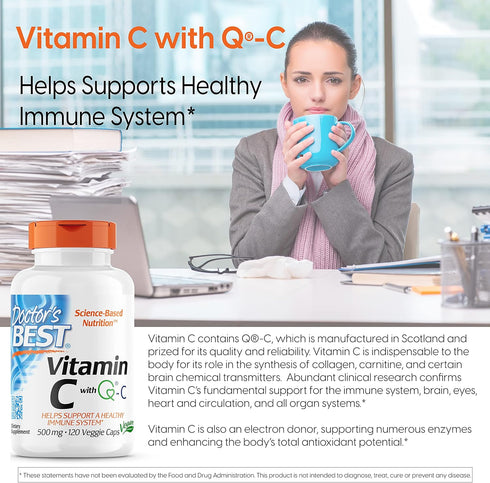 Doctor's Best Best Vitamin C, 500mg, 120 Count