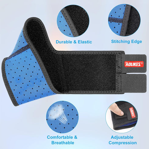 Kids Ankle Brace Supports Breathable Neoprene Ankle Stabilizer Adjustable Protector Wraps for Sports Protection 2PCS