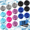 Blulu 18 Pieces Pet Hair Remover for Laundry Dryer Balls, Reusable Washing Machine Hair Catcher