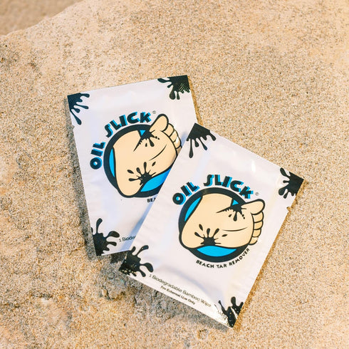 Beach Tar Remover Travel Wipes 20ct | Non Toxic, Eco-Friendly | Safe on Skin | Easy for Kids Feet, Works on Gear