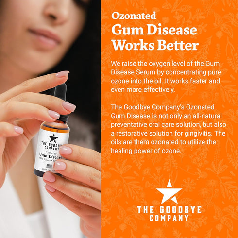 Ozonated Gum Disease Treatment, Natural Home Remedy for Oral Gum Disease, 100% Pure Neem and Clove Oils