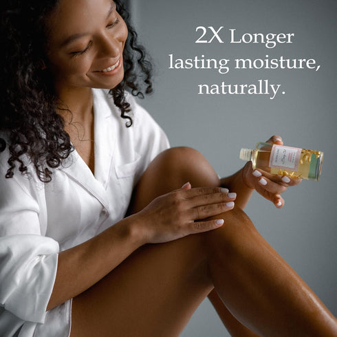 Olivia Care Eucalyptus Mint Body Oil - Vegan & Natural, Hydrating & Moisturizing with VITAMIN E, K & Omega Fatty Acids