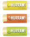 Hurraw! Lemon, Orange, Lime Lip Balms, 3 Pack Bundle: Organic, Vegan, Cruelty Free