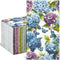 Homlouue 100PCS Watercolor Hydrangea Floral Napkins, 3 Ply Disposable Guest Towels for Spring Summer Fall