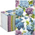 Homlouue 100PCS Watercolor Hydrangea Floral Napkins, 3 Ply Disposable Guest Towels for Spring Summer Fall