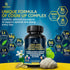 Organic Lions Mane Supplement Capsules - 120 Capsules with Ginkgo Biloba, Bacopa Monnieri for Brain Support