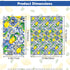 Ysqool 20 Summer Pcs Lemon Napkins, Blue and Yellow Tile Lemon Disposable Guest Towels, Fruit Napkins Decorative Paper