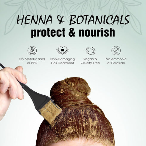 Light Mountain Henna Hair Color & Conditioner, Medium Brown, 7 Oz