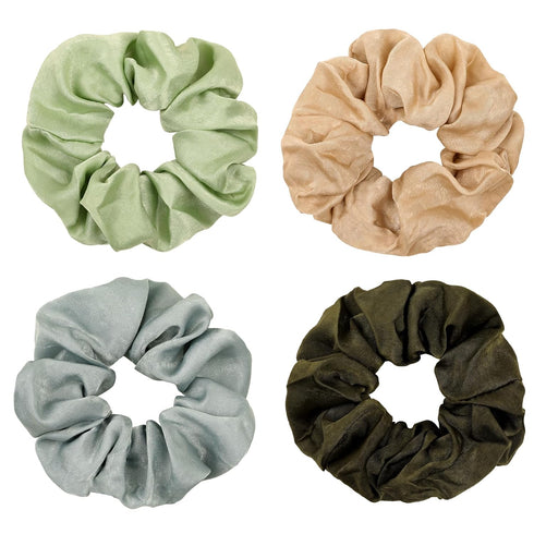 Silk Satin Scrunchies for Women, Big Scrunchy Ponytail Holder, Soft Elastic Hair Bands for Vsco Girls