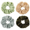 Silk Satin Scrunchies for Women, Big Scrunchy Ponytail Holder, Soft Elastic Hair Bands for Vsco Girls