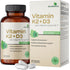 Futurebiotics Vitamin K2 (MK7) with D3 Supplement, 120 Vegetarian Capsules, 5000 IU Vitamin D3 & 90 mcg Vitamin K2 MK-7