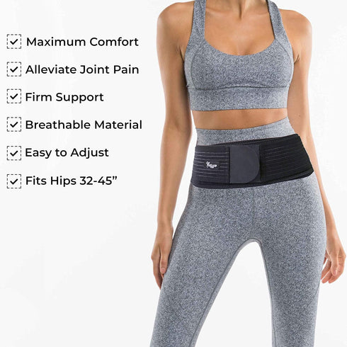 Posture Magic SI Joint Support Belt for Women and Men - Reduce Sciatic, Pelvic, Lower Back Pain - Stabilize SI Joint