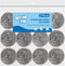 10 Pack Stainless Steel Scrubber, Steel Wool for Scouring Pots, Pans, Stoves, Grills, Broiler Racks and More