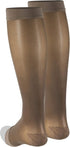 Truform Sheer Compression Stockings, 15-20 mmHg, Women's Knee High Length, Open Toe, Taupe