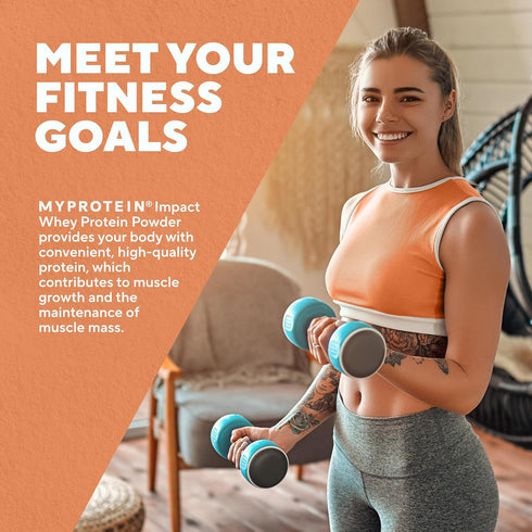 Myprotein Impact Whey Protein Powder, 2.2 Lbs (31 Servings) Mocha, 22g Protein & 5g BCAA Per Serving