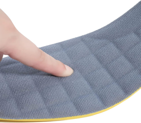 Full Length Memory Foam Shoe Insert with Arch Support, Premium Cushioning Insoles for Heel Pain, Grey, Size 8