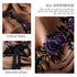 MOSTORY Handmade Black Flower Headpiece, Adjustable Gothic Circlet, Elf Floral Crown for Renaissance Halloween Cosplay