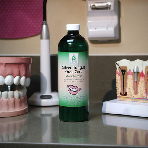 Silver Tongue Oral Care - All Natural Mouthwash, Colloidal Silver, 16 oz.