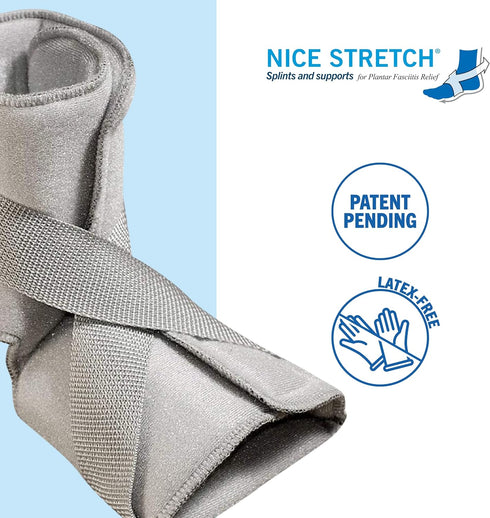 Brownmed Nice Stretch X Lite - Adjustable Dorsal Foot & Ankle Night Splint for Plantar Fasciitis & Tendonitis
