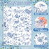 Whaline 100 Sheet Blue Floral Tissue Paper Chinoiserie Gift Wrapping Paper Blue Bird Butterfly Packaging Paper DIY Art Craft Paper for Baby Shower Wedding Birthday Party Decoration, 13.7x19.6 Inch by Whaline
