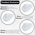 Crocon Clear Quartz Rough Bulk Natural Stone Raw Gemstone for Tumbling, Cabbing, Polishing, Energy Generator, Chakra