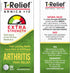 T-Relief Extra Strength Arthritis Arnica +12 Pain Relieving Natural Medicines - 100 Tablets (2 Pack)
