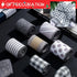 6 Rolls 30 Yards Farmhouse Wired Ribbon 2.5 Inch Candy Cane Striped Polka Dot Buffalo Plaid Craft Ribbon for Party