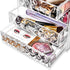 Sorbus Acrylic Makeup Organizer for Cosmetics, Big Clear Storage Case with 3 Large, 4 Small Drawers for Vanity,