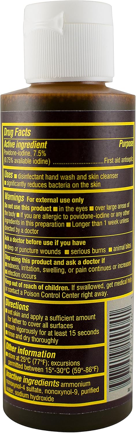 Betadine Skin Cleanser, 4 oz Antiseptic Hand Wash
