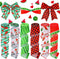 6 Rolls 30 Yard Watermelon Wired Edge Ribbon Summer Print for Gift Wrapping, Wreath Craft, Baby Shower Decoration