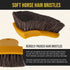 Dura-Gold Long Bristle Horse Hair Leather Cleaning Brush for Car Interior, Upholstery, Fabric, Carpet