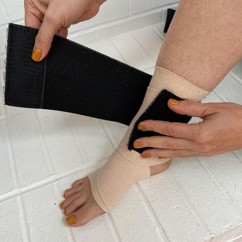 Extender Strap - Multipurpose Elastic Hook and Loop Extension for Ice Packs, Braces, and Wraps
