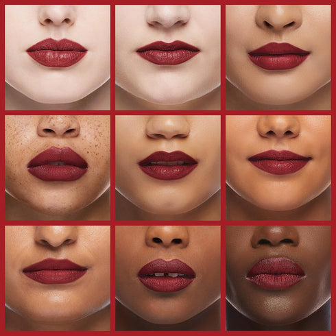 K7L Dark Red Lip Crayon (Vegan) - Waterproof and Smudge-Proof Cosmetics