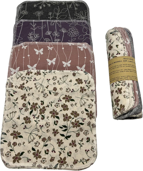 Reusable Paper Towel Rolls 20 Pack, Washable Cloth Value Set of 4 Colors