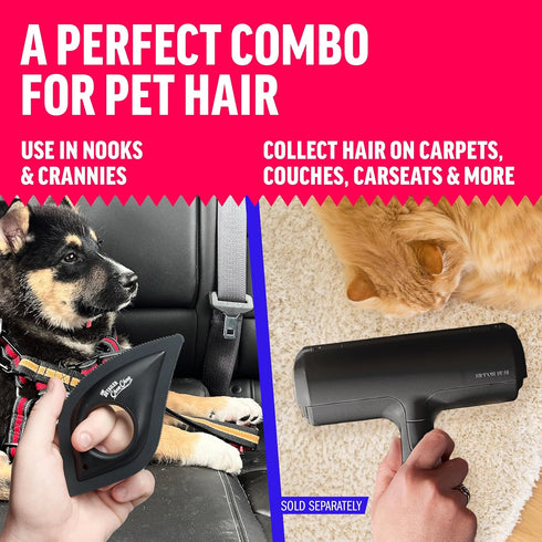 Chom Chom Detailer Tool for Pet Hair Remover and Lint, Portable Multi-Surface Fur Removal Tool for Furniture, Couch