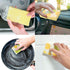 CELOX 6 Pack Lemon Printed Dual Sided Scrub Dish Sponges, Non-Scratch for Kitchen Cleaning, 4.5" x 2.8" x 0.8"