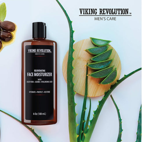 Viking Revolution - Natural Moisturizer Cream for Skincare, Anti Wrinkle & Anti Aging Facial Lotion for Men