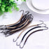 Hotop 15 Pieces Elastic Hook Hair Tie Styling Ponytail Holder Hooks for Curly Long Hair (Black, Brown, Blonde)