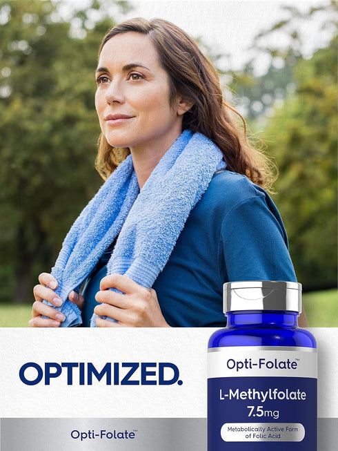 Carlyle L Methylfolate 7.5 mg - 60 Non-GMO Gluten Free Capsules, Optimized Methyl Folate, 5-MTHF by Opti-Folate