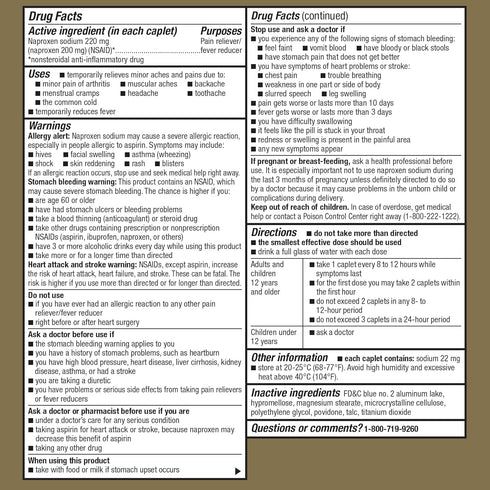 GoodSense Naproxen Sodium Tablets, 220 mg, 400 Count
