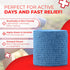 Ever Ready First Aid Self Adherent Cohesive Bandages - 3" x 5 Yards, 12 Count in Rainbow Colors