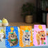 Cat Gift Bags Kitten Paper Goodie Bags, 12PCS for Kids Birthday, Pet Adoption, Cat Theme Party Supplies