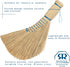 REDECKER Dutch-Style Whisk Brush Set of 2, 12-1/2 inches for Indoor and Outdoor Use