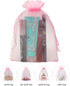 100PCS Pink Organza Bags 5X7 Inch Drawstring Mesh Pouches for Wedding Party Baby Shower Favors (Pink 5X7)