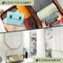 PAVILIA Travel Hanging Toiletry Bag for Women Men, Large Capacity Makeup Organizer, Waterproof Cosmetic Storage Case