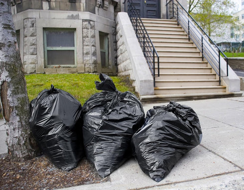 Veska 33 100 30 32 35 Gallon Trash Bags, (Huge Bags w/Ties) Large Black Garbage Bags Gallon, Gallon, Gallon Trash Can
